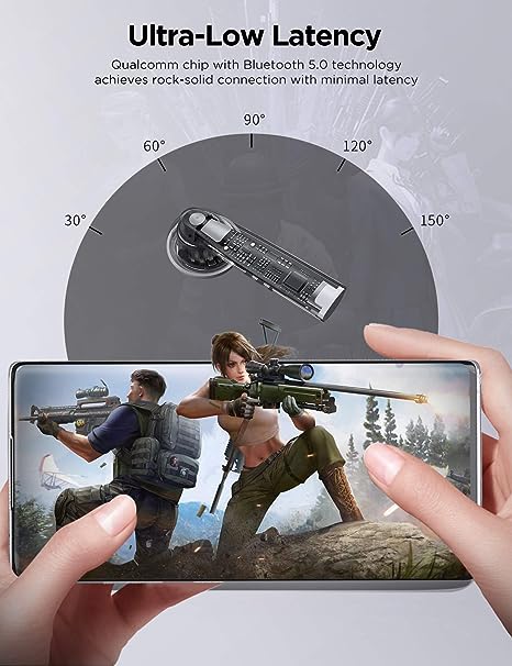 omthing True Wireless Earbuds, TWS Bluetooth 5.0 Headphones Stereo Sound Earphones, 4 ENC Mic, 25H Playtime Wireless Earbuds Sweatproof Sports Earphone, Suitable for Exercise/Driving/Home Office omthing True Wireless Earbuds, TWS Bluetooth 5.0 Headphones Stereo Sound Earphones, 4 ENC Mic, 25H Playtime Wireless Earbuds Sweatproof Sports Earphone, Suitable for Exercise/Driving/Home Office